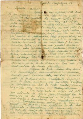 Carta a Artemia G de Falcón, 13/8/1923