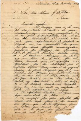 Carta a Artemia G. de Falcón, 28/12/1915