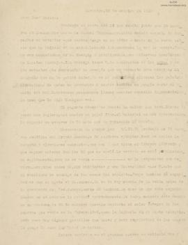 Carta de Carlos Manuel Cox, 28/10/1926