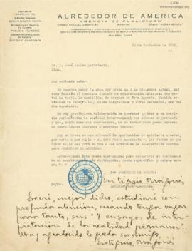 Carta de Eutiquio Aragones,20/12/1928