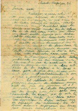 Carta a Artemia G de Falcón, 25/8/1923