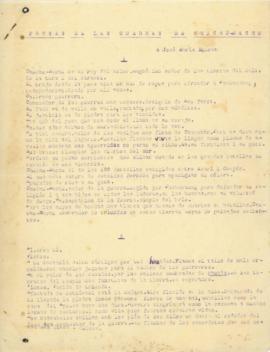 Prosas de las guerras de Chuchu-Machu de José Varallanos [manuscrito]