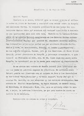 Carta a Ricardo Vegas García, 11/5/1925