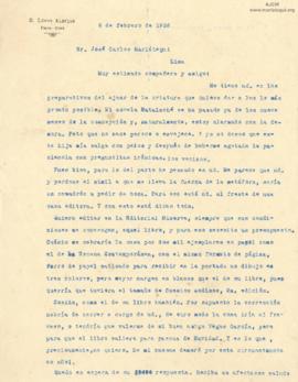 Carta de Enrique López Albújar, 6/2/1928