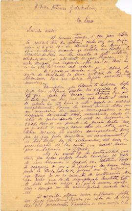 Carta a Artemia G de Falcón, 7/8/1922