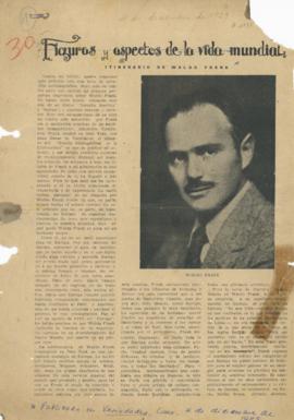 Itinerario de Waldo Frank [Recorte de prensa]