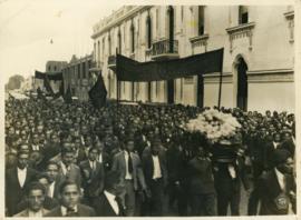 Cortejo Fúnebre por la muerte de José Carlos Mariátegui